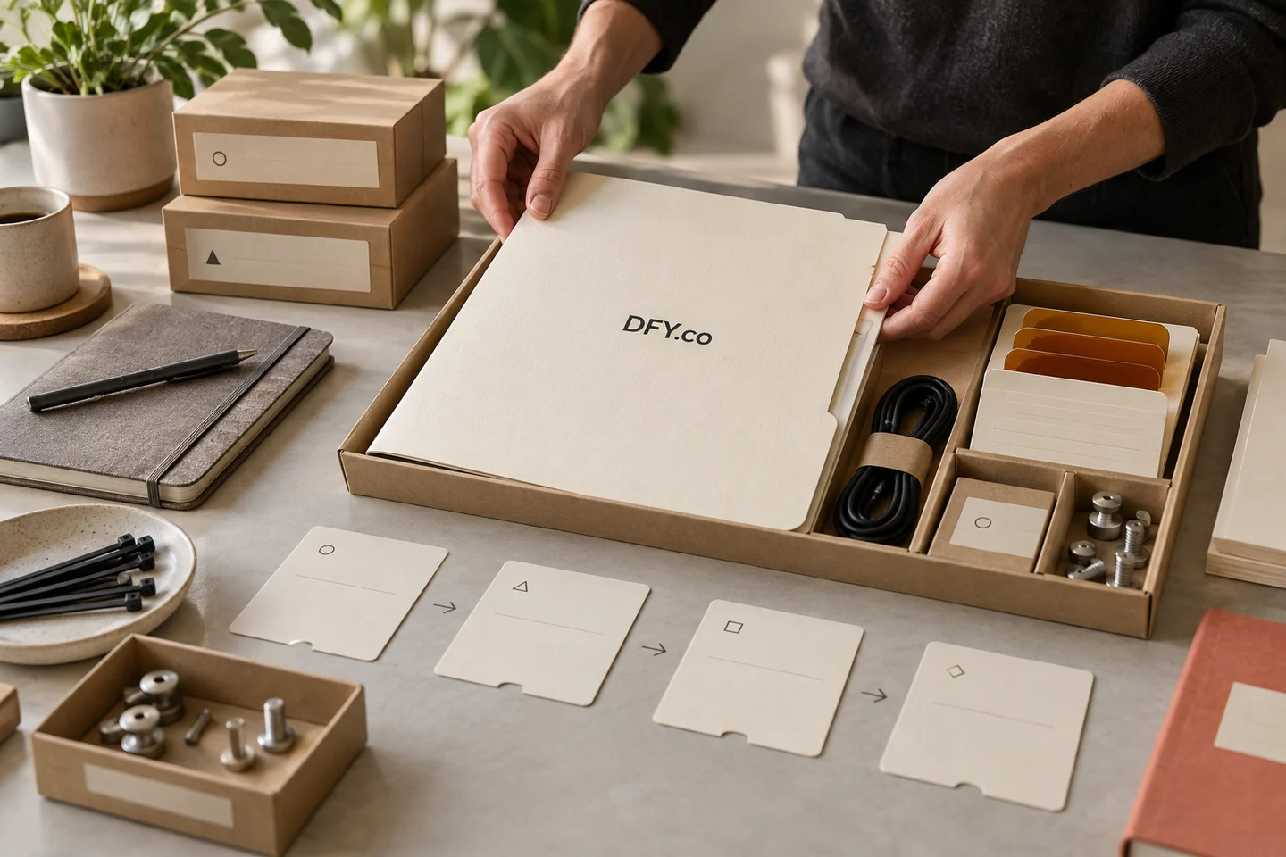DFY.co implementation kit and project planning materials